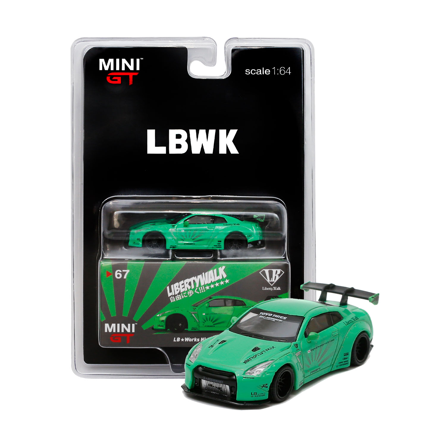 1/64 MINI GT LB☆WORKS GT-R ミニカー Green | ピットワンオンライン