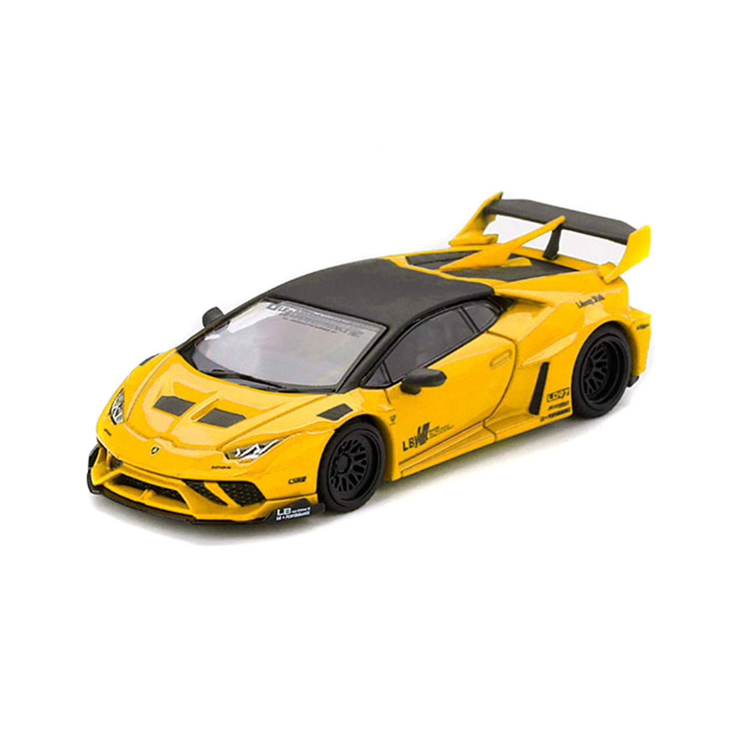 1/64 MINI GT LB☆WORKS HURACAN シルエット ミニカー Yellow